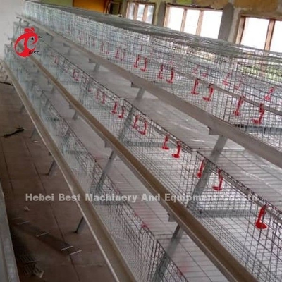उच्च लचीलापन एच प्रकार ब्रॉयलर केज गर्म जस्ती कम कार्बन स्टील Adela