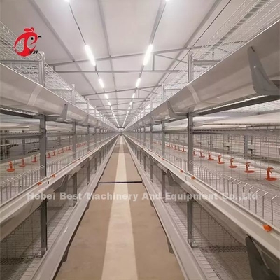 एक प्रकार का ब्रोइलर चिकन केज और फार्म पोल्ट्री हाउस बिल्डिंग डिजाइन मिया