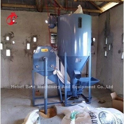 चिकन फ़ीड स्टार के लिए मिक्सर और ग्राइंडर के साथ 380V पूर्ण स्वचालित फ़ीड मिल मशीन