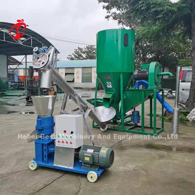 पशुधन एमिली के लिए मिक्सर ग्राइंडर फ़ीड प्रसंस्करण प्रणाली 3kw 0.5 टन फ़ीड करें